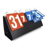 GOGO Flip Scoreboard Foldable, Portable Table Top Socre Keeper for Sports Tennis, Volleyball, Basketball