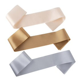 TOPTIE 20 Pack Satin Sash Plain Blank DIY Ribbon for Pageant Birthday Party Wedding Prom Decoration, 32" x 3.7"