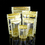 Muka 100 PCS Clear Stand Up Zip Pouch w/ Gold Flower Pattern ( 2 - 8 oz ), 3 Mil