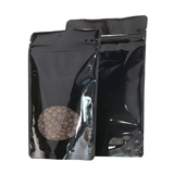 Muka 50 PCS Foil Lined Clear Oval Window Stand-Up Pouch Bags W/ Notch And Ziplock, Candy Bags