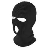 TOPTIE 3 Hole Balaclava, Double Knitted Windproof Breathable Balaclava for Men Women Knit Hat