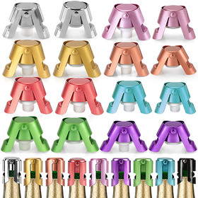Muka Champagne Bottle Stopper, Stainless Steel Bottle Plug Sealer for Sparkling Wine Fresh Longer