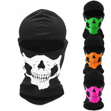 Muka Skull Balaclava Hood Neck Gaiter Ghosts Face Cover for Cosplay Party Halloween Cycling Outdoor Sports