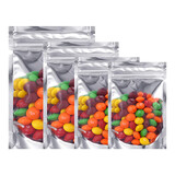 Muka 50 PCS 6 OZ Foil Mylar Bag, Zip Lock Pouch Bags 6