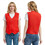 TOPTIE Custom Waiter Uniform Unisex Button Vest Imprint Logo For Supermarket Clerk & Volunteer