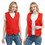 TOPTIE Custom Waiter Uniform Unisex Button Vest Imprint Logo For Supermarket Clerk & Volunteer