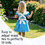 Aspire Retro Ruffle Apron, Adjustable Kitchen Cooking Apron for Girls, Vintage Baking Apron, Kid's Maid Costume