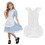 Aspire Retro Ruffle Apron, Adjustable Kitchen Cooking Apron for Girls, Vintage Baking Apron, Kid's Maid Costume