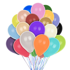 Aspire 100 PCS Matte Latex Balloons 12 Inch, Bulk Pack of Party Balloons for Birthday Baby Shower Wedding Festival Arch Decoration