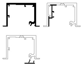 CRL CRL4932EXT Satin Anodized 490 Series Drop Ceiling Replacement Track Kit