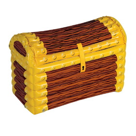 Beistle 50988 Inflatable Treasure Chest Cooler, holds apprx 48 12-Oz cans, 24"W x 17"H