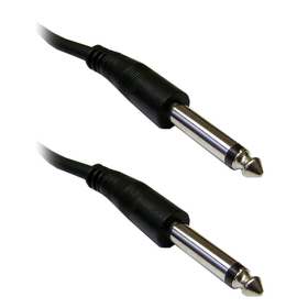 CableWholesale 10A1-61110 1/4 inch Mono Patch Cable, 1/4 Male, 10 foot