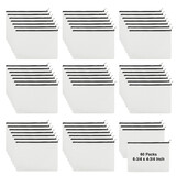 Aspire 60-Pack Blank Canvas DIY Craft Zipper Bags, Cosmetic Makeup Bag 6-3/4 x 4-3/4 Inch