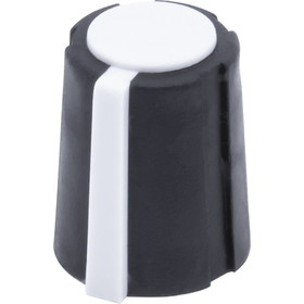 Rogan P-K281P-W Knob - Rogan, PT Series, 1P, Small, Pointer, D-Shaft
