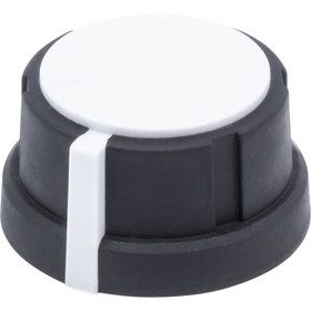 Rogan P-K285PS-W Knob - Rogan, PT Series, 5PS, Wide, Skirted, Pointer, D-Shaft