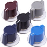 CE Distribution P-K389X Knob - Plastic, Set Screw, Neve / Marconi Style, Wing, Skirted, 1