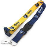 Aminco Memphis Grizzlies Lanyard Reversible Blue and Yellow