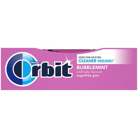 Orbit Mint Bubble Gum, 14 Piece, 12 per case