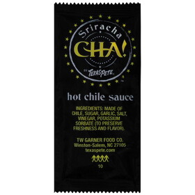 Texas Pete Cha Sriracha Hot Chile Sauce Hot Sauce Single Serve, 200 Each