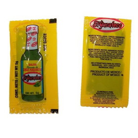 El Yucateco Green Habanero Hot Sauce, 0.17 Ounce, 300 per case