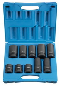 Grey Pneumatic GY9153 1" Drive 10 Piece Truck Wheel Impact Socket Set