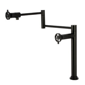 Kingston Brass Wendell Two-Handle Deck Mount Pot Filler