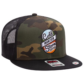 Custom OTTO CAP 141-1070 "OTTO SNAP" 6 Panel Mid Profile Mesh Back Trucker Snapback Hat