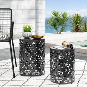 Metal S/2 end table 73604.00BLK
