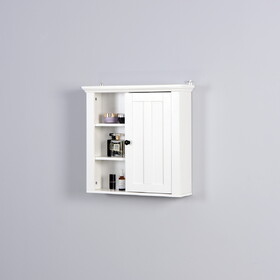 Bathroom Wooden Wall Cabinet with a Door 20.86x5.71x20 inch W40935618