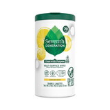 Seventh Generation Lemon Zest Multi-Surface Wipes 70 count