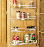 Rev-A-Shelf 565-10-52 Door Mount Wire Spice Rack white 10-5/8