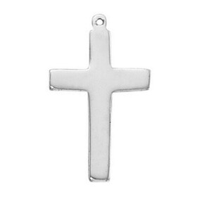 Creed SS7609 Sterling Silver Polished Cross Pendant