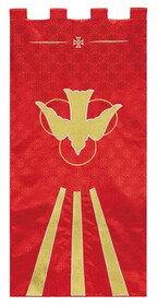 R.J. Toomey VC742 Maltese Jacquard Banner: Red