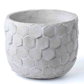 Keystone Candle Patterned Cement Pots