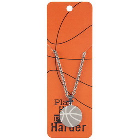 Dicksons J-610 Necklace Basketball Pray Hard Him