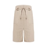 TOPTIE Unisex Natural Linen Half Waiter Apron with Two Pockets Apron for Cooking BBQ