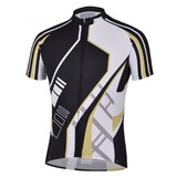 TOPTIE Men's Short Sleeve Race Cut Cycling Jersey With Sublimated Print
