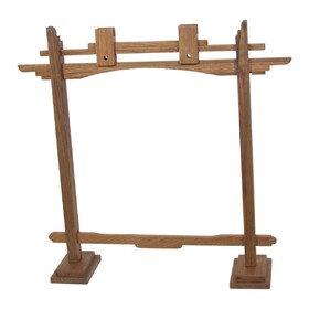 DOBANI GSCW10 Pedestal Gong Stand 10-Inch - Walnut