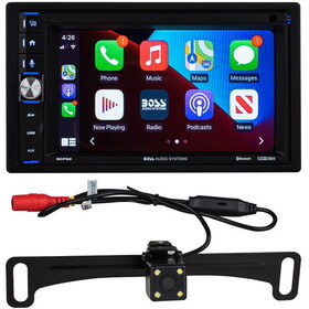 BOSS BCP62-RC Double-DIN Apple CarPlay Mechless 6.2" Touchscreen Multimedia Player