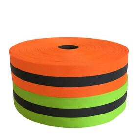 Muka 109 Yards Reflective Strip High Visibility Sew-on Tape 2" Width Webbing for Safety Vest