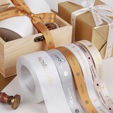Muka Custom Ribbon with Logo, 100 Yards, Personalized Printed Satin Ribbon Roll, Decoration for Party Favors, Wedding, Baby Shower, Funeral