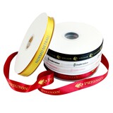 Muka Custom Ribbon 100 Yards Personalized Satin Ribbon Flat Printing Decoration for Party Favors Wedding Baby Shower Christmas