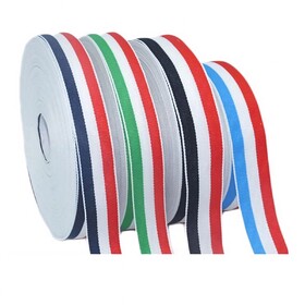 Muka 100 Yards Tri-Color Grosgrain Ribbon Polyester Ribbon Medal DIY Hair Accessories Red/White/Blue