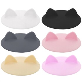 Aspire Cute Cup Covers, Cat Ears Food Grade Silicone Lids For Coffee Mug
