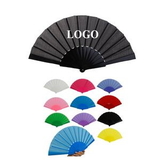 Custom Plastic Folding Hand Fan, 16 1/2