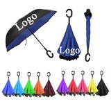 Custom Factory Direct C- Holder Double Layer Inverted Umbrella, 42 1/2