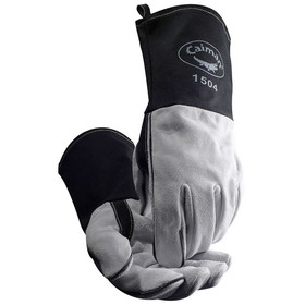 PIP 1504 Caiman Cow Split FR Cotton Cuff MIG/Stick Welding Gloves