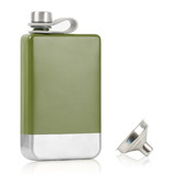TOPTIE Hiking Camping Drinking Flask for Liquor, 8 OZ Whiskey Hip Flask for men